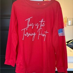 Red Long Sleeve TPUSA Sweatshirt